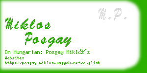 miklos posgay business card